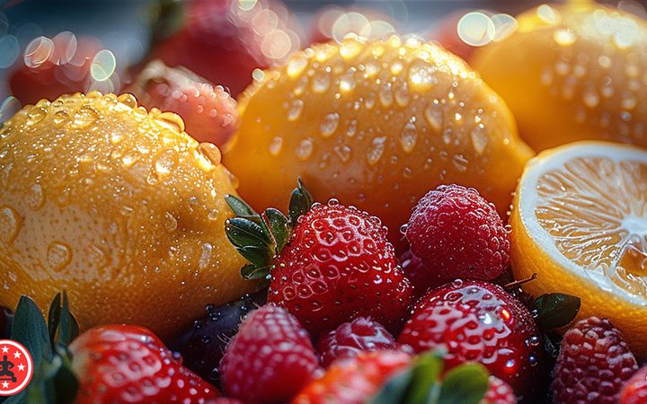 Ernährung zur Stärkung Deines Immunsystems: Ein Leitfaden für bewusste Entscheidungen Früchte Zitronen Erdbeeren Superfood